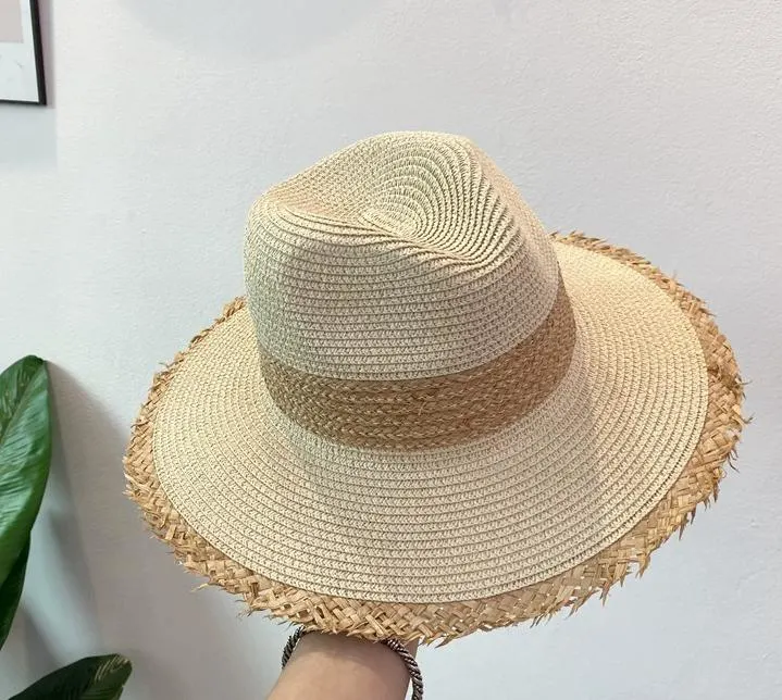 Straw Hat, Fur-Trimmed Straw Hat, Gentleman&prime;s Hat, Top Hat, Sun Visor, Beach Straw Hat