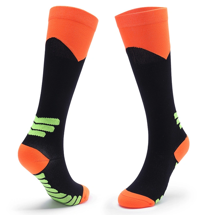 Men&prime; S and Women&prime; S Long-Tube Pressure Socks Outdoor Cycling Running Socks Thickened Marathon Compression Socks