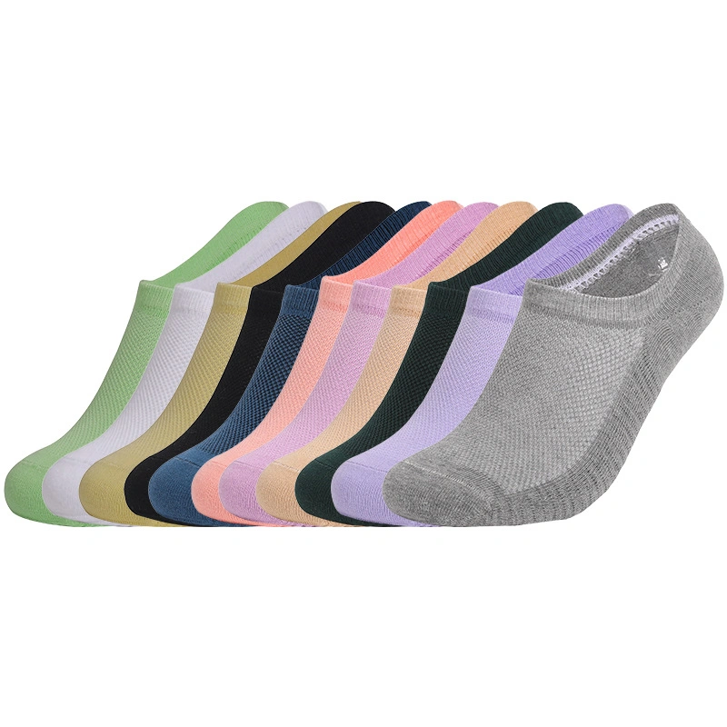 Adult Men&prime; S and Women&prime; S Cotton Boat Socks Thickened Towel Invisible Socks