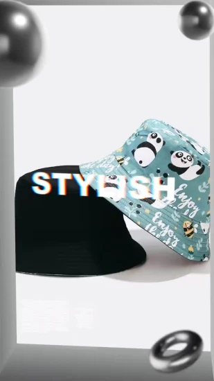 Colorful Fashionable Printed Children Cotton Bucket Hat