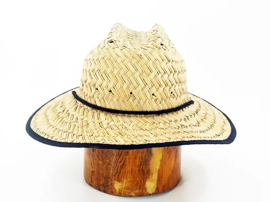 Custom Children Summer Pirate Flag Party Cowboy Straw Hat with Metal